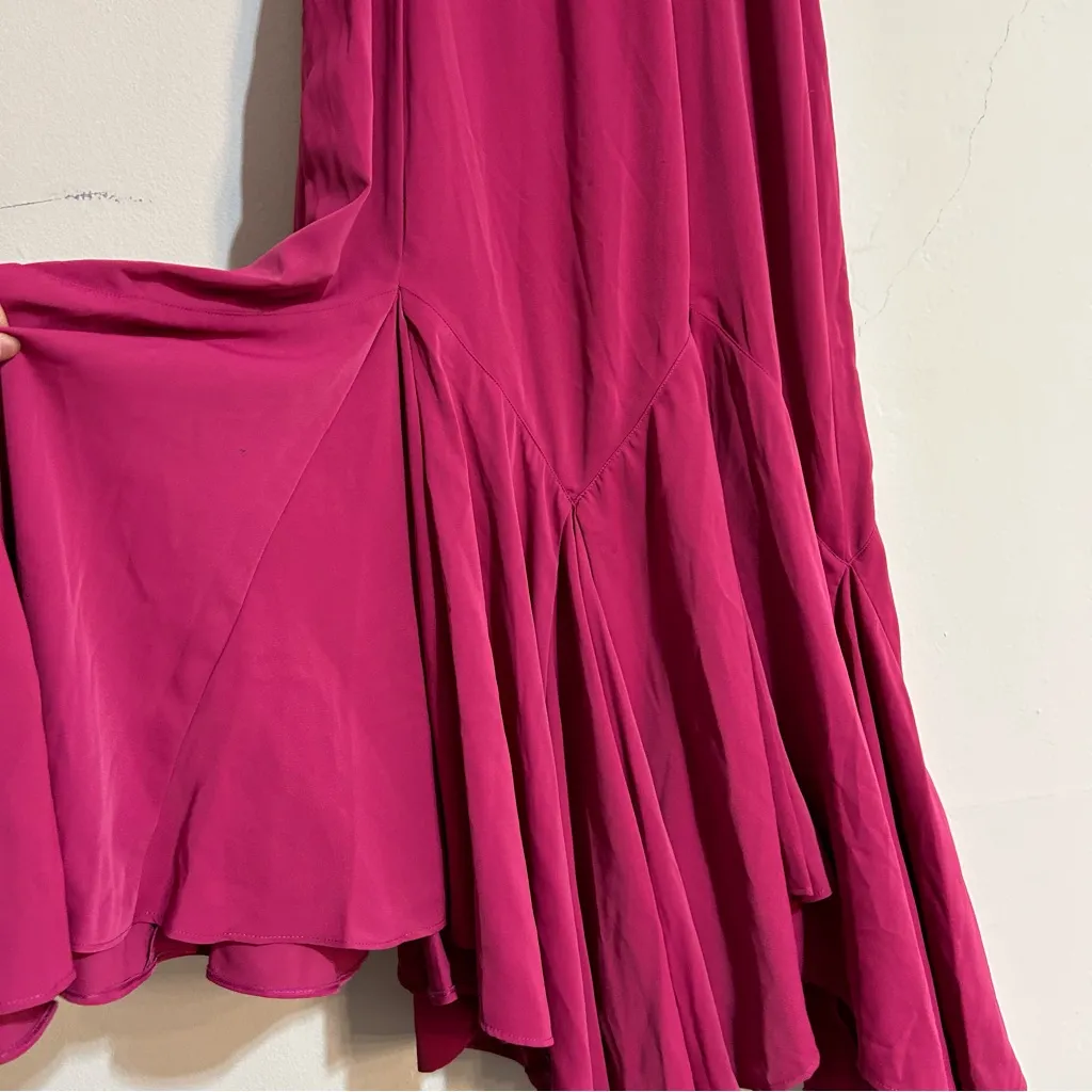 Abercrombie & Fitch Mermaid Slip Maxi Dress Fuchsia Size Small Petite - Image 7