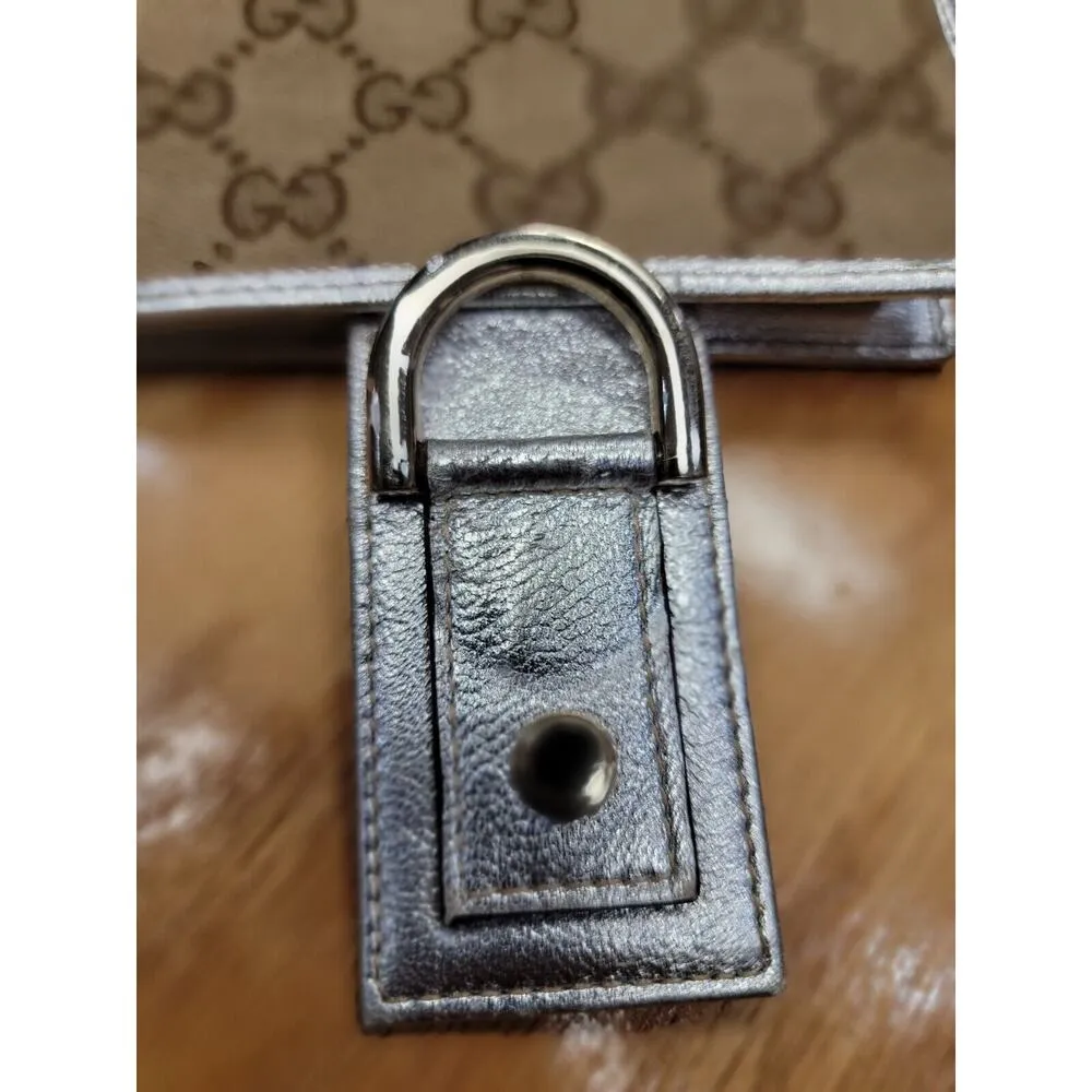 Gucci Wallet Purse Bifold GG Brown Beige Woman Authentic Used Y2933 - Image 12