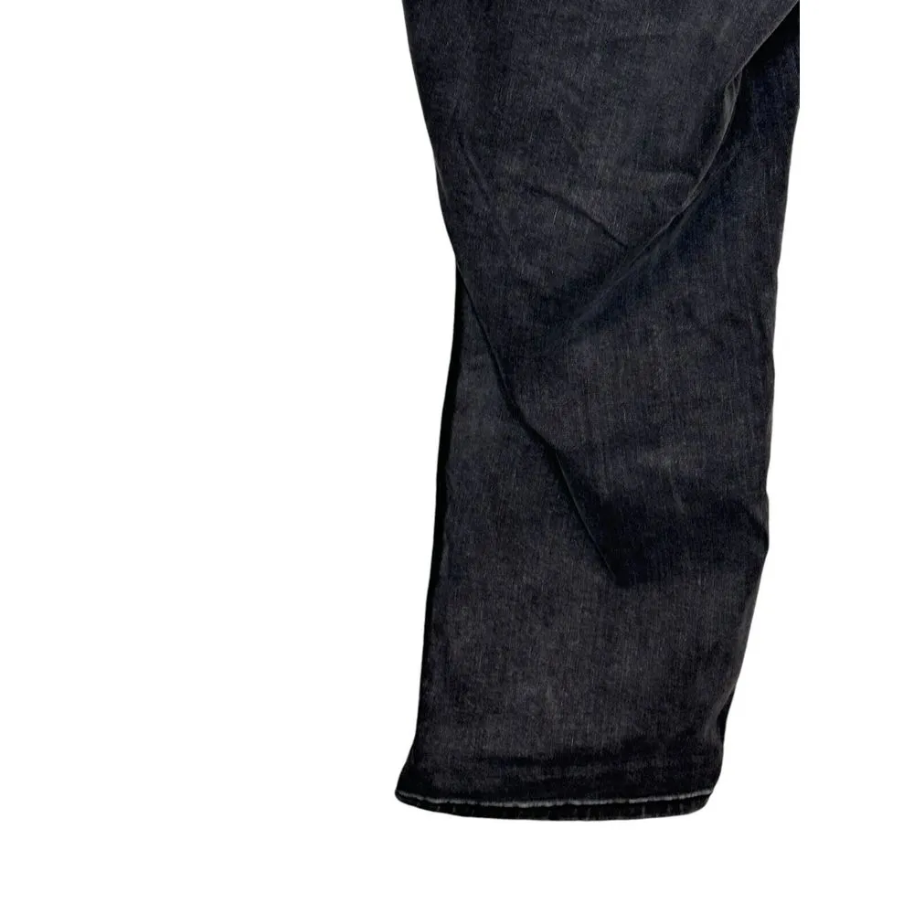 Torrid Women's Jeans Black Piping Elastic Waist High-Rise Straight‎ Leg Denim 35 - Image 8