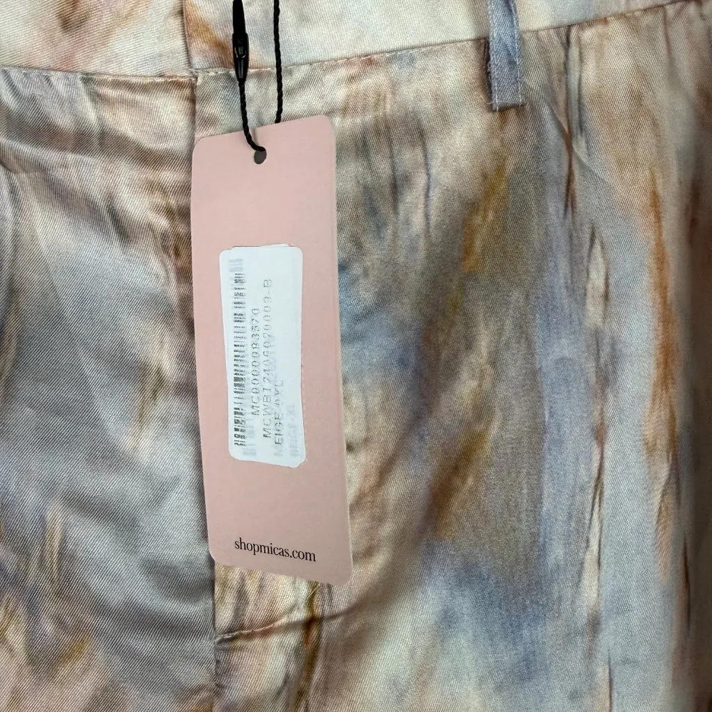 NWT Micas Marble Print High Waisted Full-length Straight Leg Pants Size XL NEW - Image 6