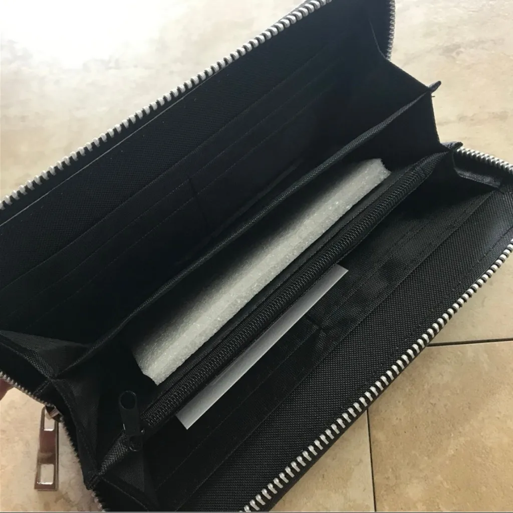 Brown animal print 3 compartment wallet - Image 2