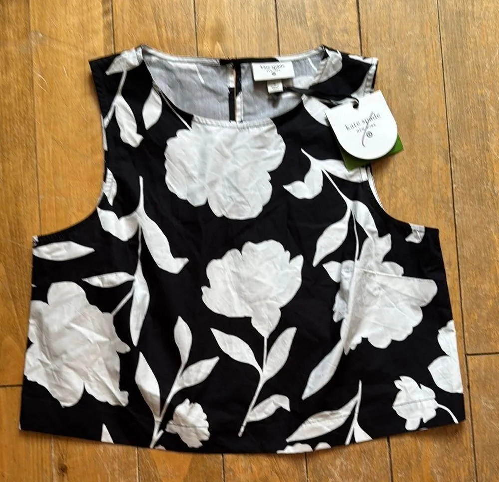 Kate Spade New York Classic Rose Shell Tank Top Medium NWT - Image 3