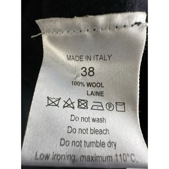 Women’s Giorgio Armani 38‎ V Neck Blue Button-up Wool Sweater - Image 4