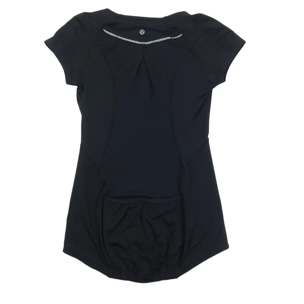 LULULEMON Presta Cycling Top Women 8 Black Bike Sporty Athletic Outdoor Camping - Image 4
