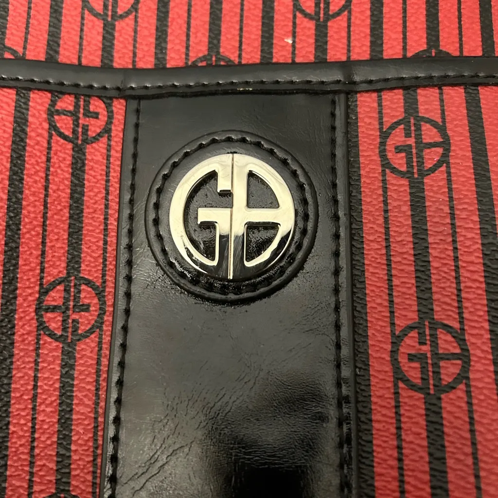 Giani Bernini Red and Black Striped Bag - Image 2