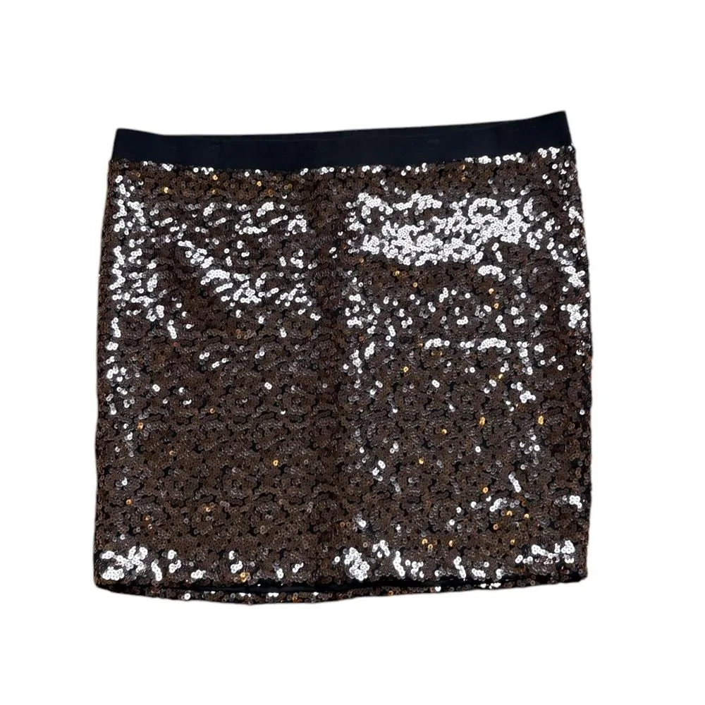 Torrid Sequin Mini Skirt Gold Champagne Metallic Womens Size 4X New With Tags - Image 6