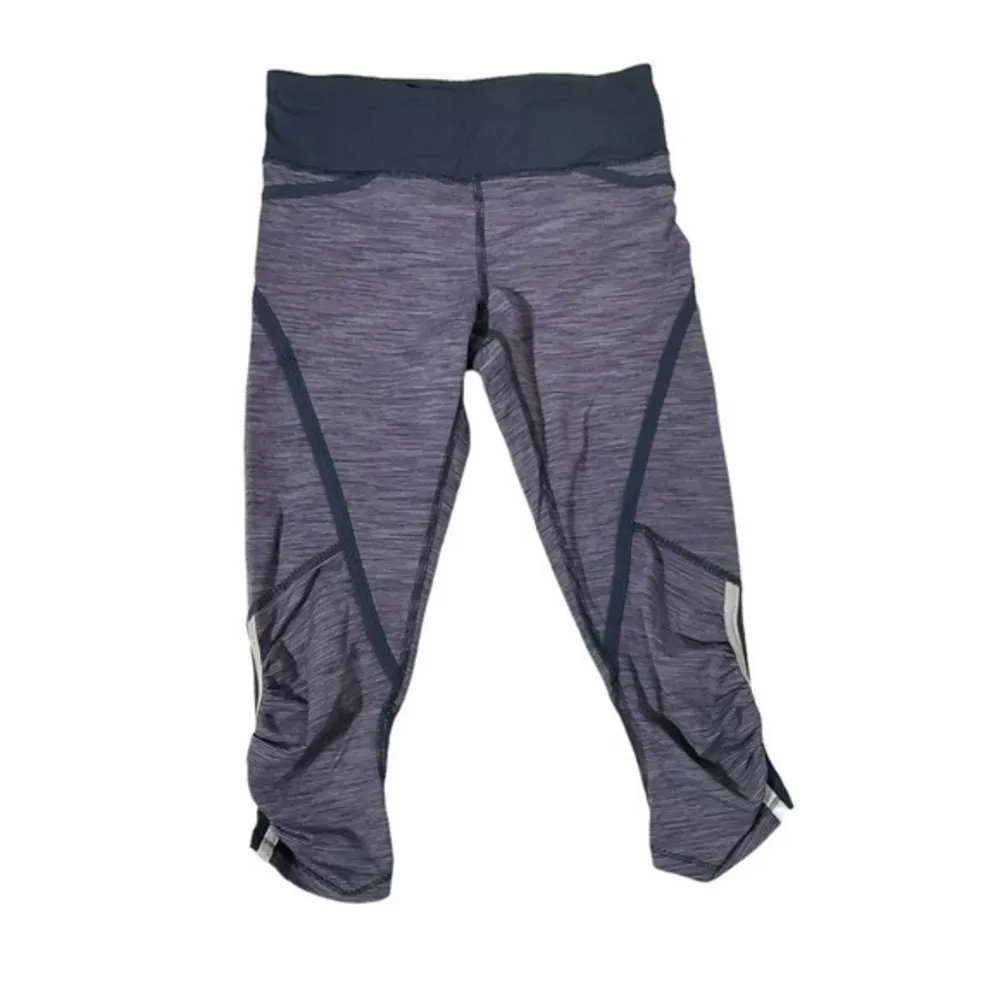 Lululemon Run Pace Crop Wee‎ Are From Space Deep Indigo Multi Inkwell 2 - Image 2