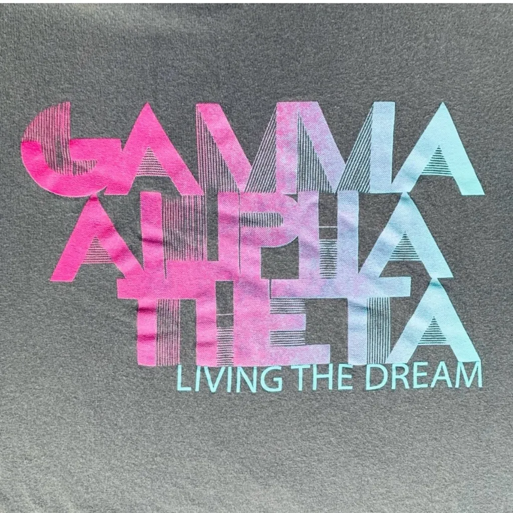 Sorority graphic short sleeve T shirts Delta Delta Delta and Gamma Alpha Theta Blue Size L - Image 8