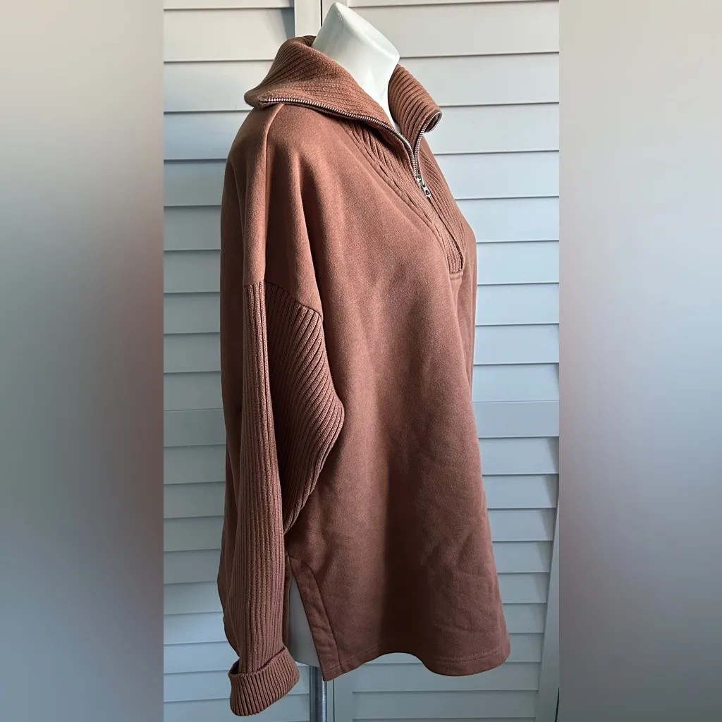 Varley  | Owens half zip sweatshirt - Image 6