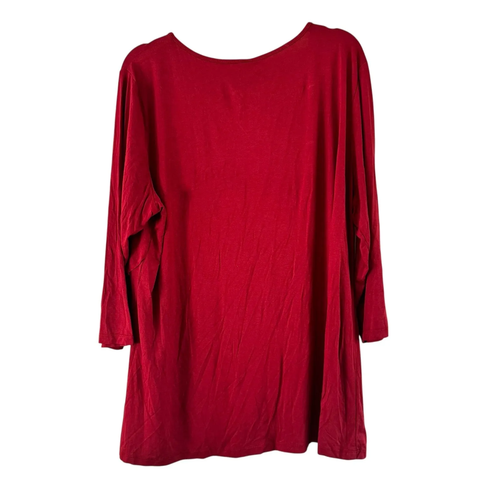 Allegra‎ K Tunic Top Button Accent 3/4 Sleeve Casual Blouse XXL - Image 2