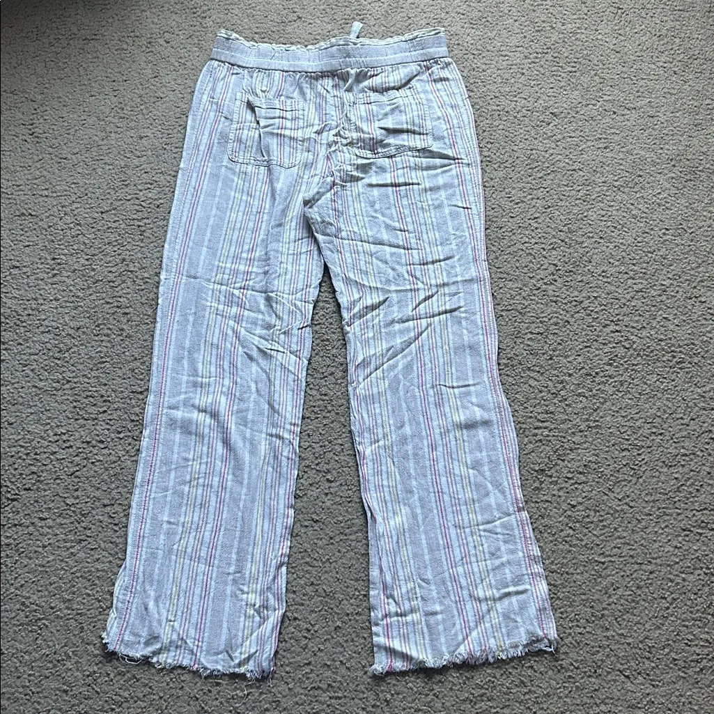 Jolt Multicolor Striped Linen Pants - Image 5