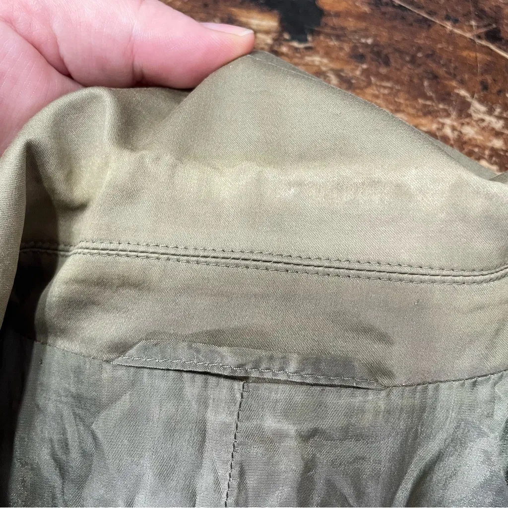 Escada‎ Vintage Olive Green Blazer Size 36 - Image 7