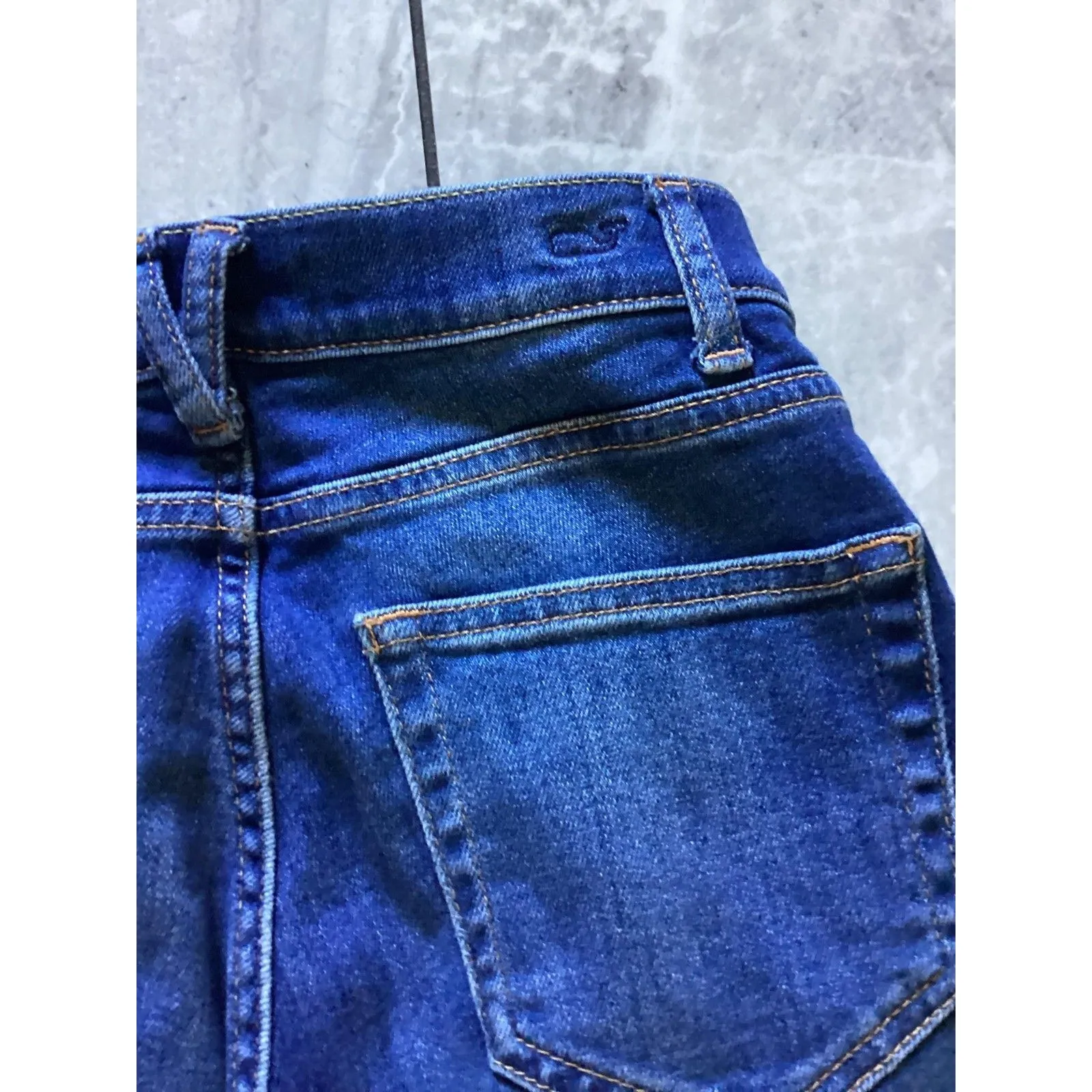 Vineyard Vines Jeans Womens 26 Blue High Rise Straight Stretch Denim Pants - Image 4