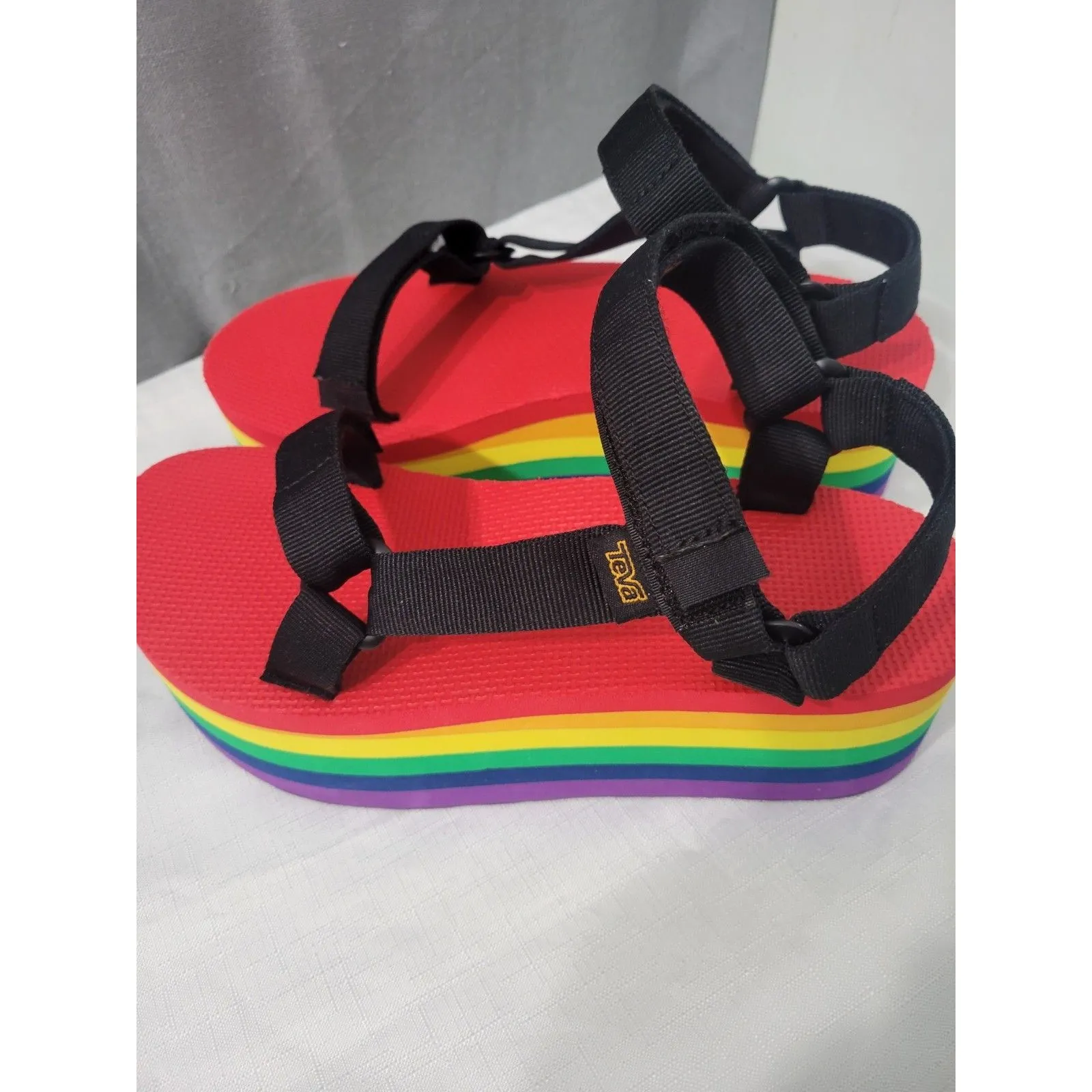 Teva | Women’s Flatform Universal Rainbow Pride LGBTQ+ Platform Sandals Outdoor - Image 3