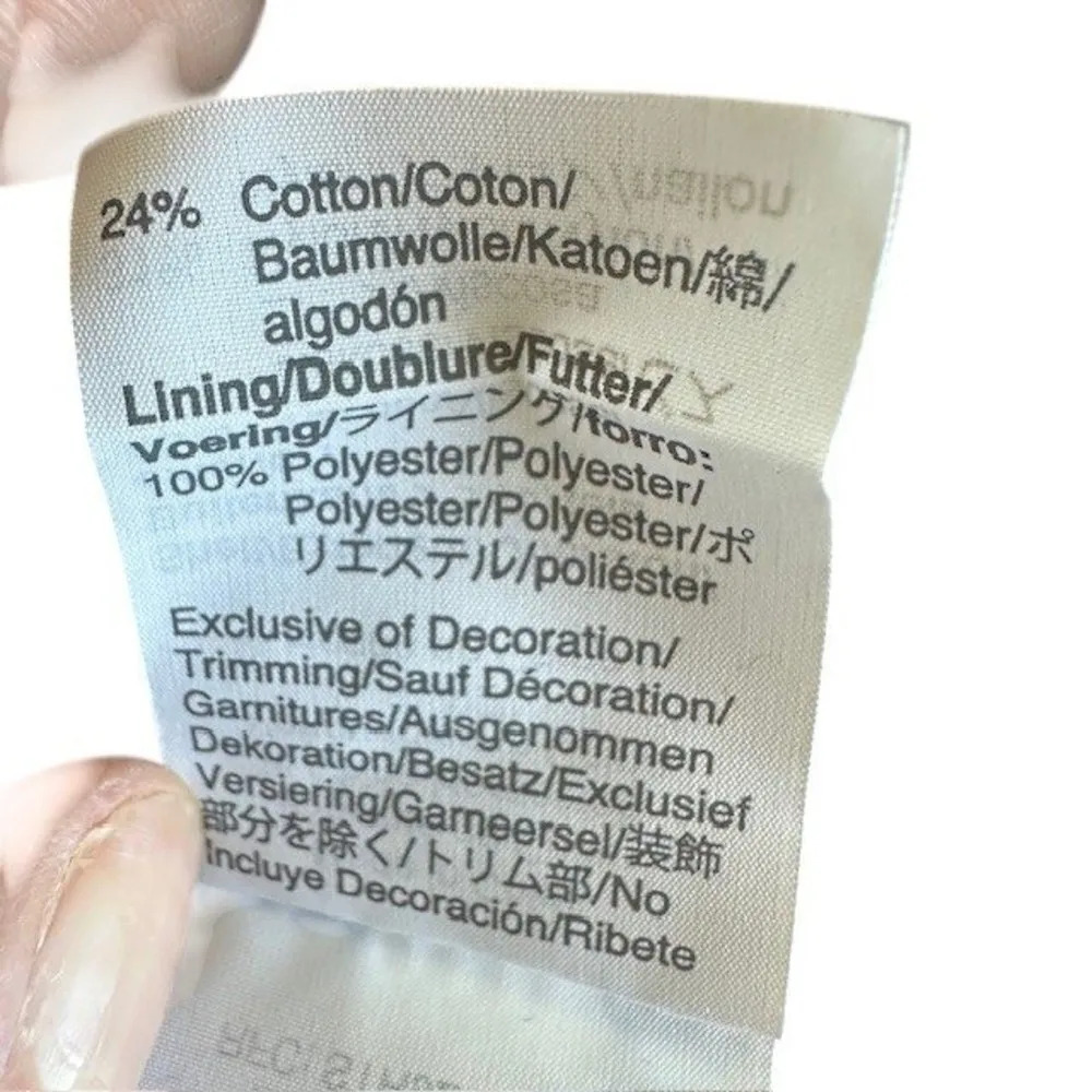 J.Crew Lace Top Ruffle Mock Neck Sleeveless Keyhole Black Blouse Size Tall Small - Image 13