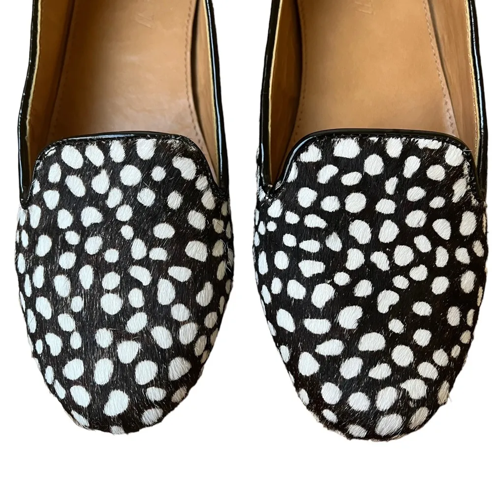J. Crew Factory Cora Spotted Snow Leopard Calf Hair Flats - Image 3