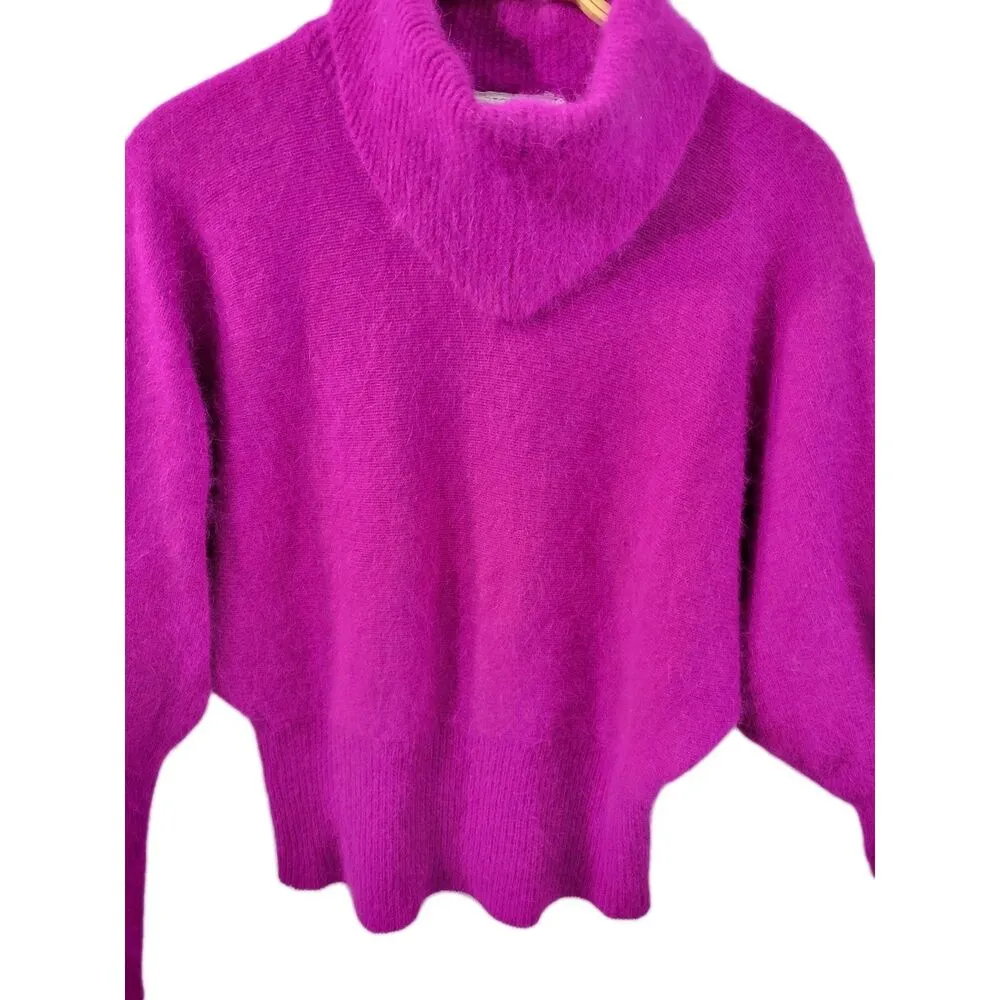 Vintage Richard & Co Lambswool & Angora Rabbit Hair,Women's Sweater Size Small Pink - Image 2
