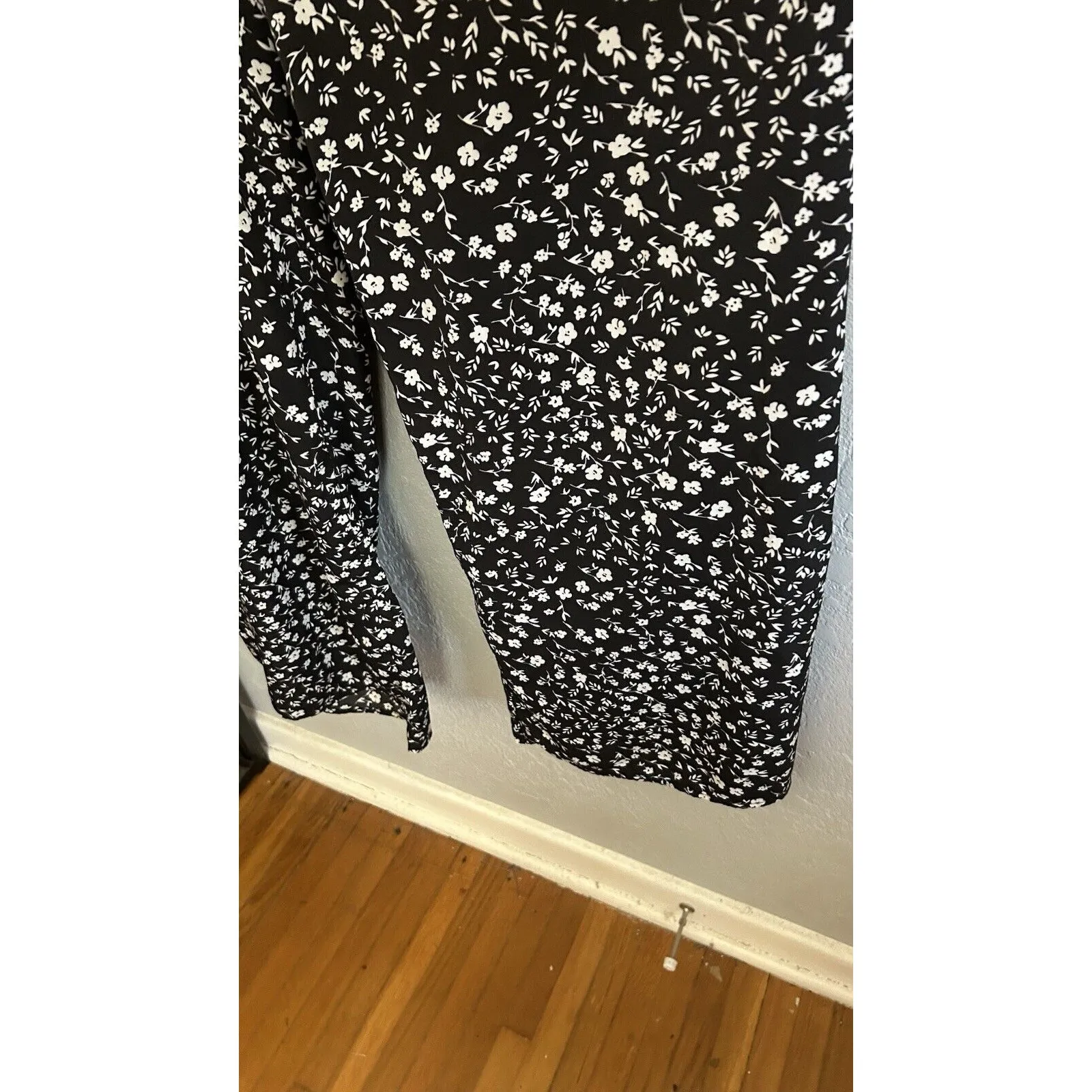 Cottagecore Wide Leg Palazzo Pants Womens Large Floral Lagenlook Bohemian Shein - Image 3