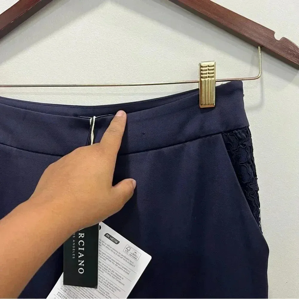 Marciano Los Ángeles Women's Pant Skinny navy blue‎ Side Zipper Size us 2 - Image 3