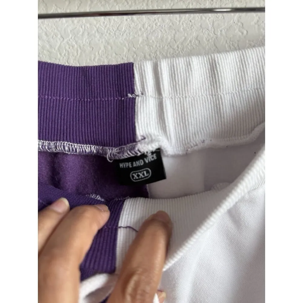 Hype and Vice Womens TCU Horned Frogs‎ Rookie Purple White Gym Shorts Size XXL - Image 10