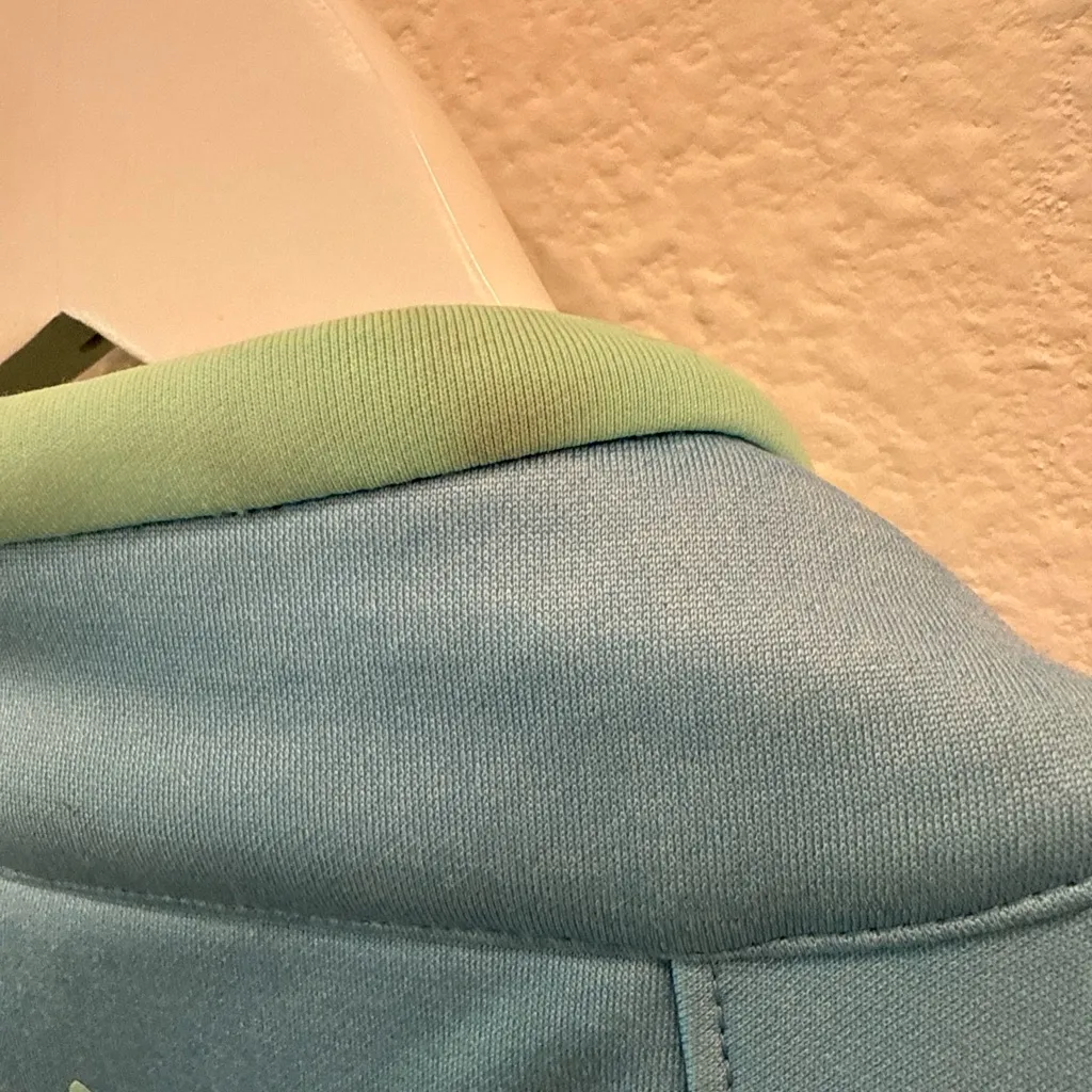 Peter Millar Element Warmth Full Zip Fleece Jacket Blue Mint Medium - Image 6