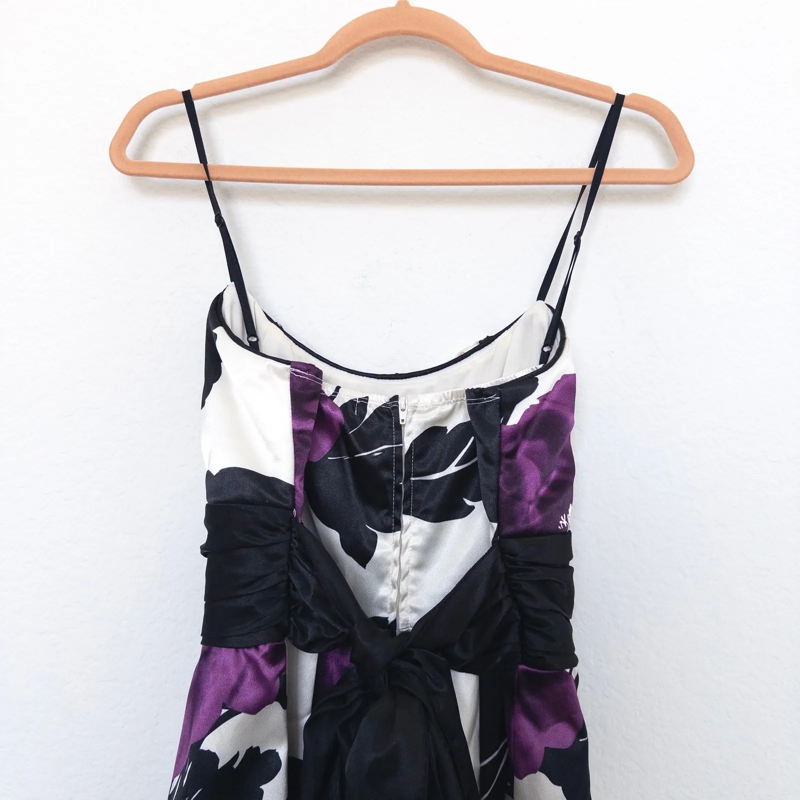 Y2K Trixxi Babydoll Dress Sz M‎ Black Multi Floral Whimsigoth Fairy Grunge Hoco - Image 6