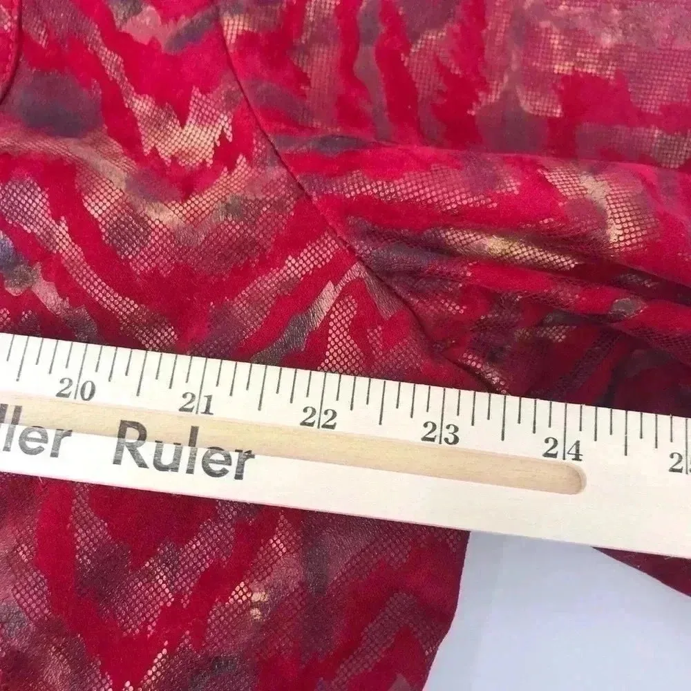 Red Metallic Chevron Button - Image 9