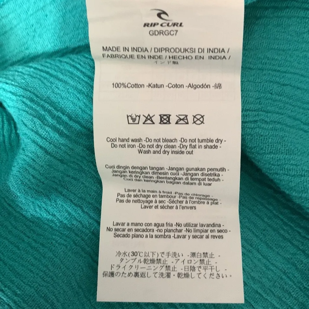 Teal Ruffled Embroidered Mini Sundress Size Large Jr - Image 13