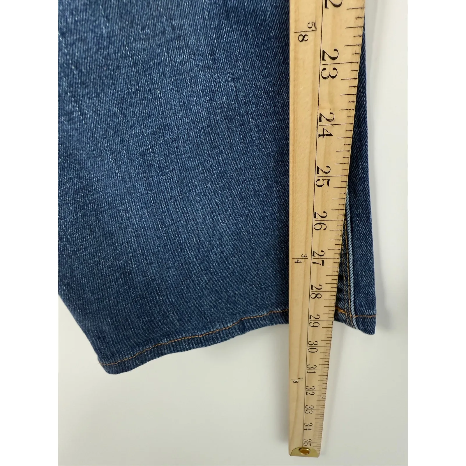 Hudson Beth Baby Boot Jeans Mid Rise Dark Wash Flap Pockets Women’s 28 - Image 9