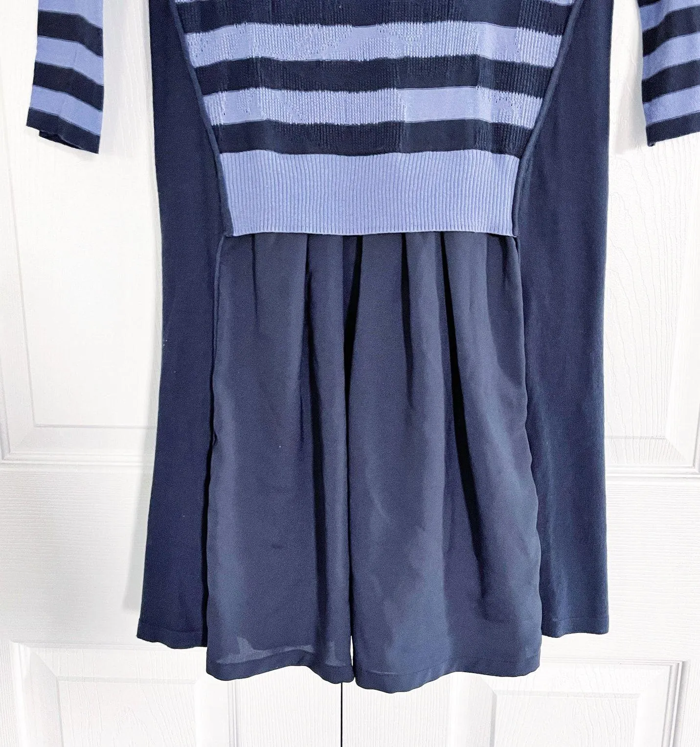 Sportmax Code Striped Sweater Dress Blue Size XS - Image 5