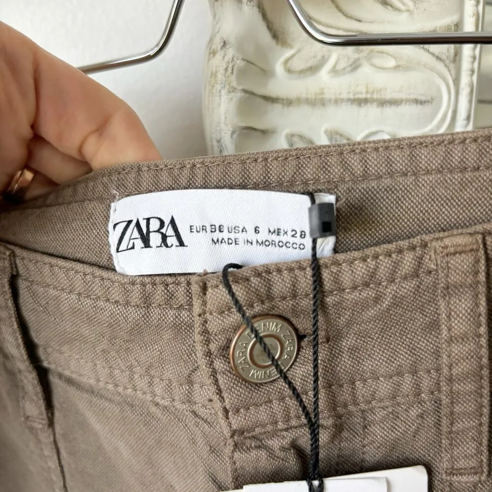 Zara Relaxed Fit Cargo Pants - Image 4