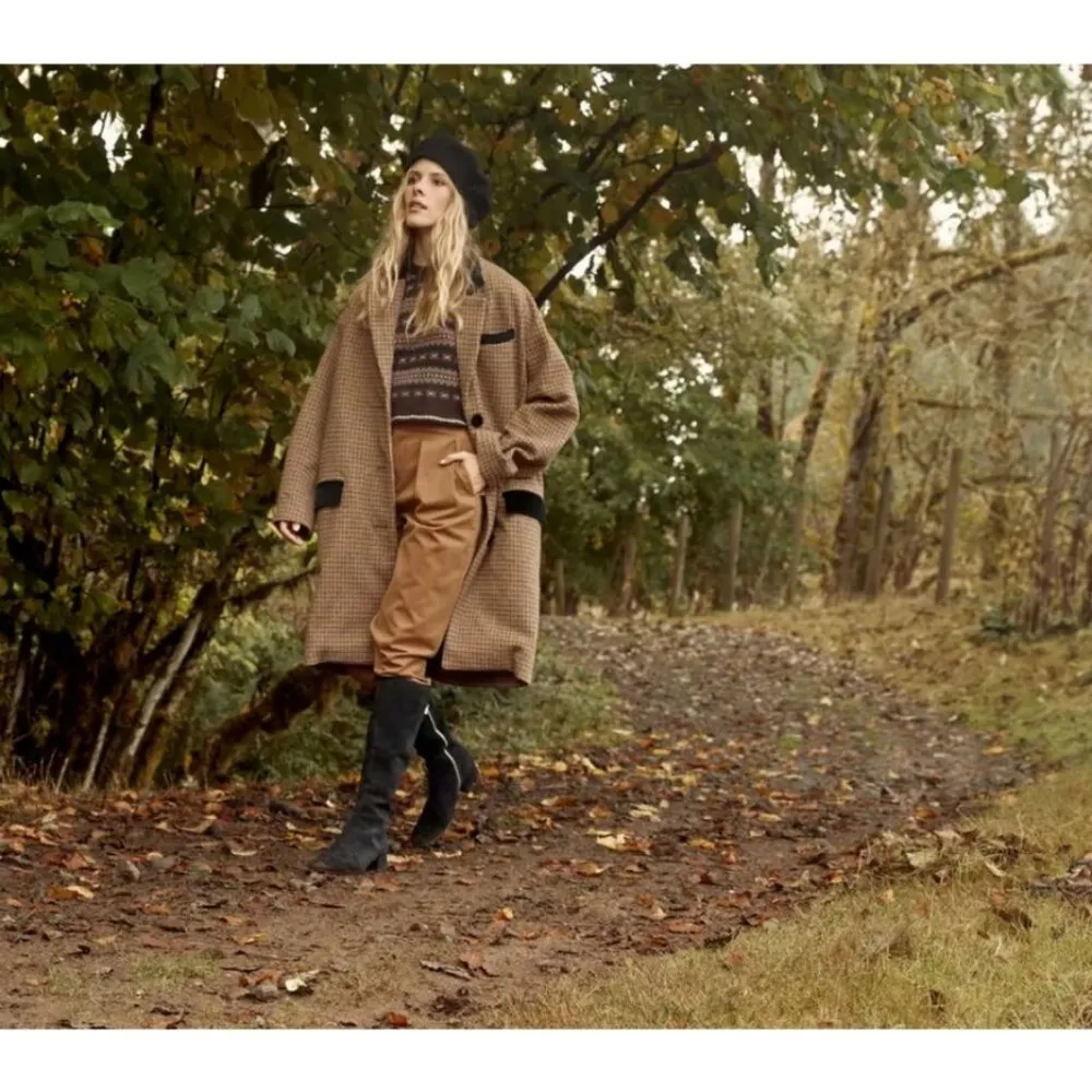 💕DOEN💕 Louvre Pant ~ High Waisted Pleated Ankle Pants Bark Brown 6 NWT - Image 3