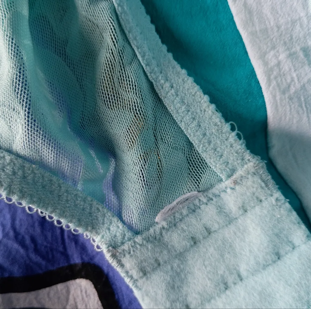 Light Blue Floral Embroidered Full Coverage Bra 42D Supportive Comfort Fit - Image 7