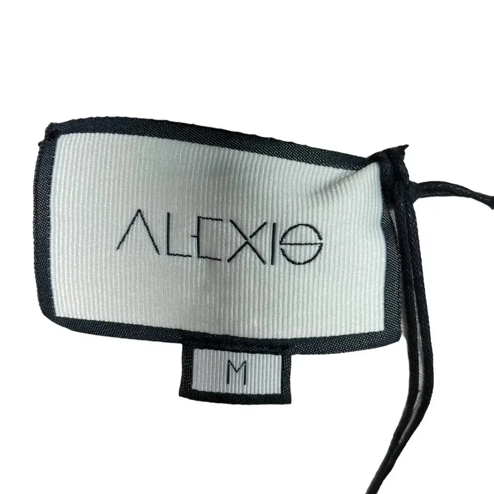 Alexis Helene Flared Stretch-Cotton Pants Button Denim Oyster Tan Size Medium - Image 10