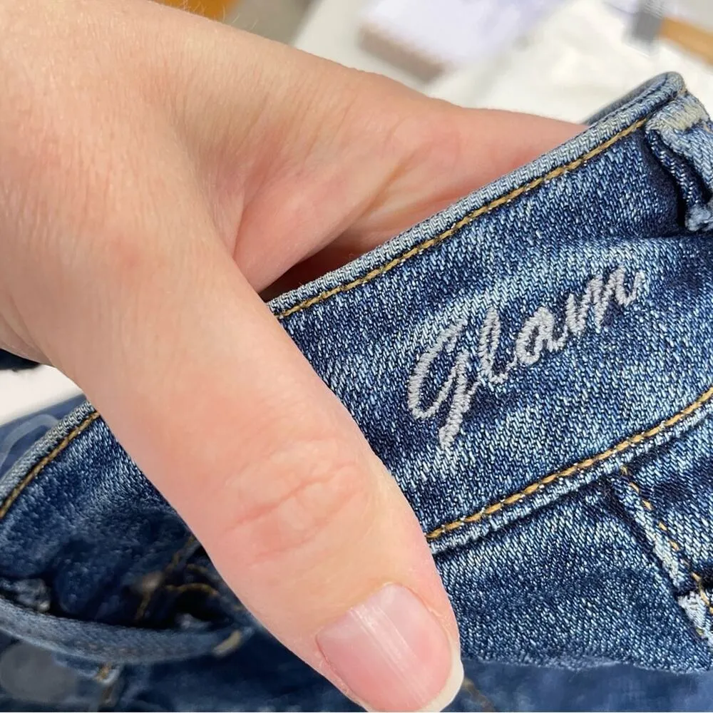 Goldsign Medium Wash Mid Rise Skinny Jeans Womens 28 Blue Denim Zip fly Casual - Image 9