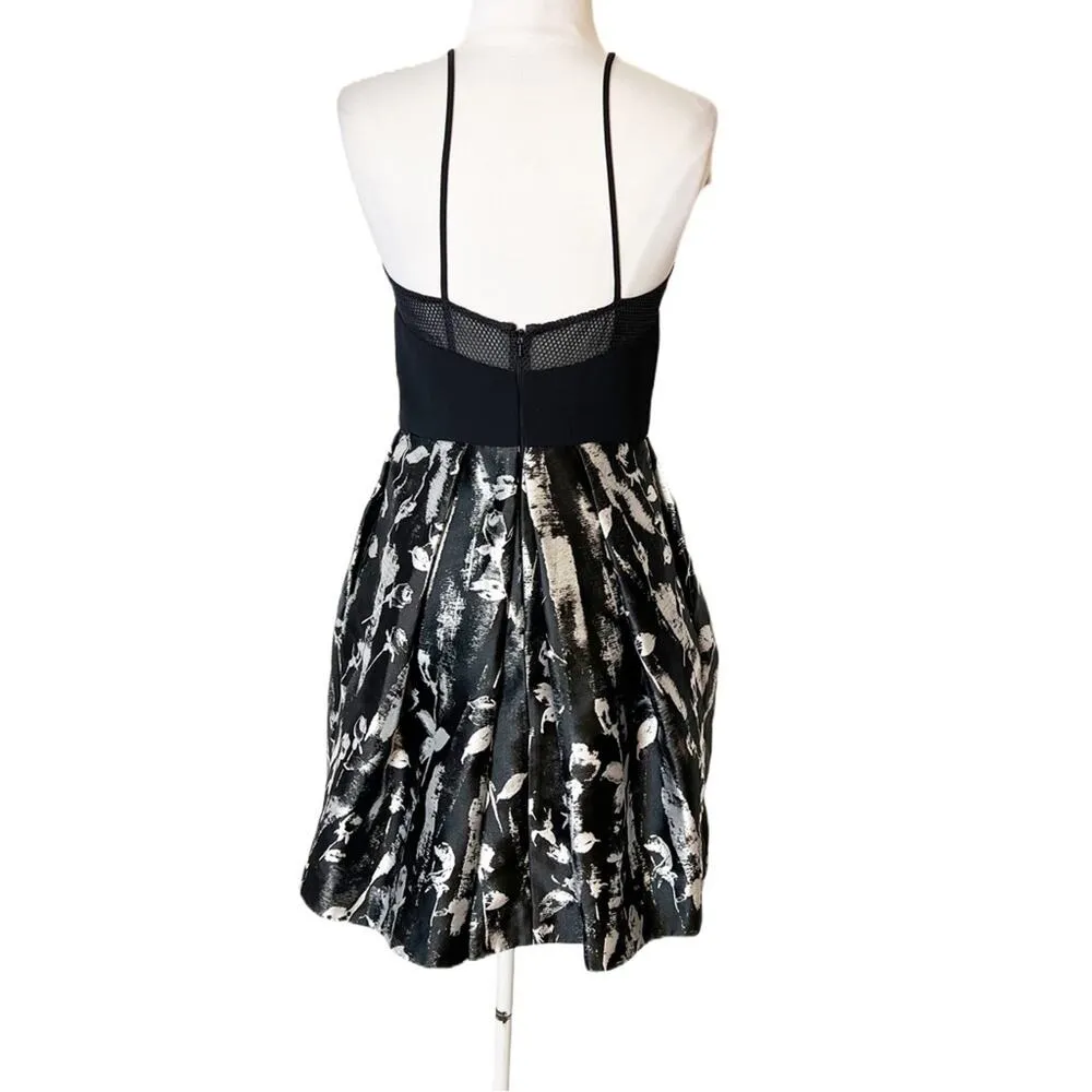 Carmen Marc Volvo abstract floral mini dress sz 4 - Image 4