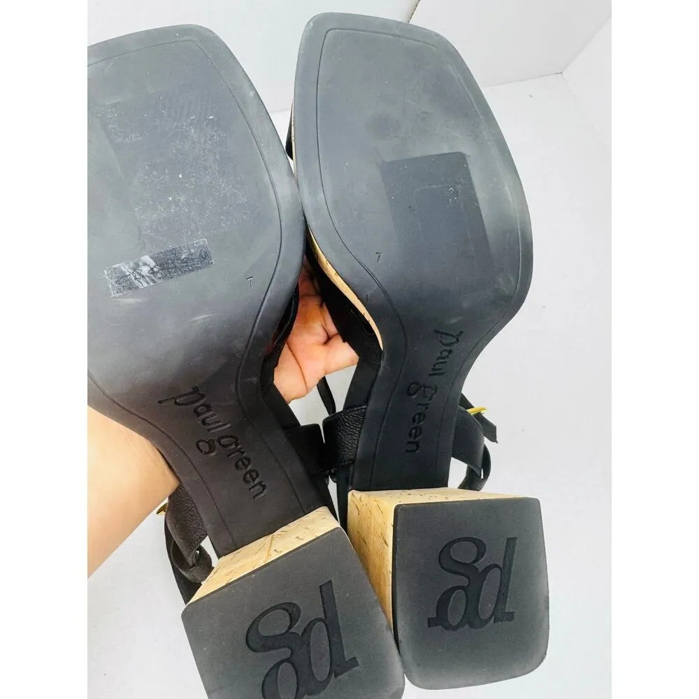 Paul Green Classic Black Tina Fisherman Sandal (Women) size UK 7 / US 9.5 - Image 10