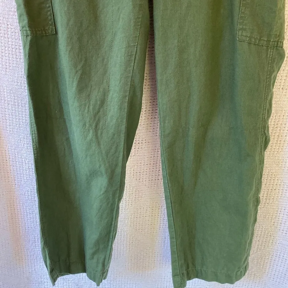 J. Crew‎ Linen Blend Pants Green - Image 5