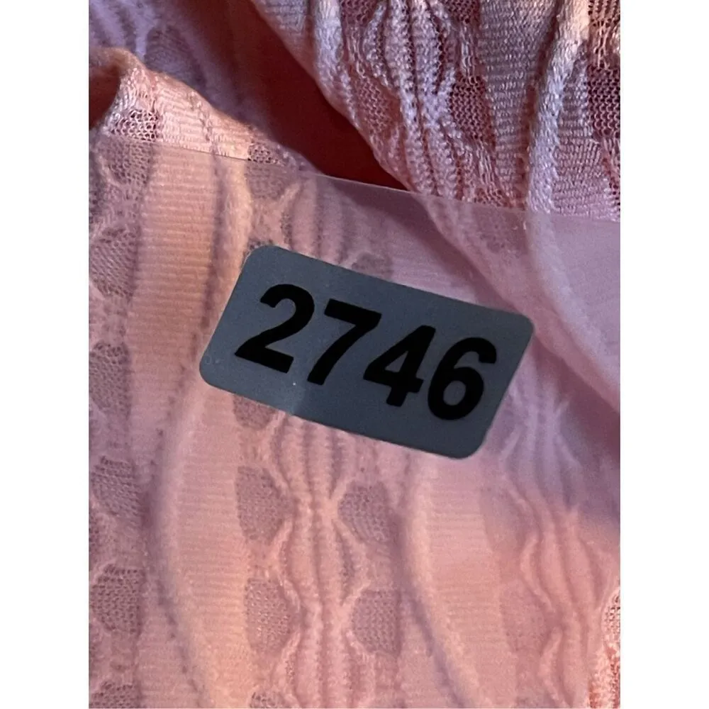 Vintage pink size small textured puff sleeves jacket Pink - Image 4