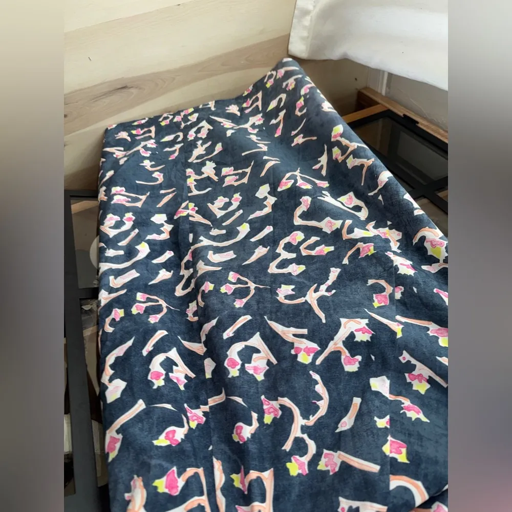 Cabi aurora maxi dress halter block print smock pockets watercolor adjustable - Image 2