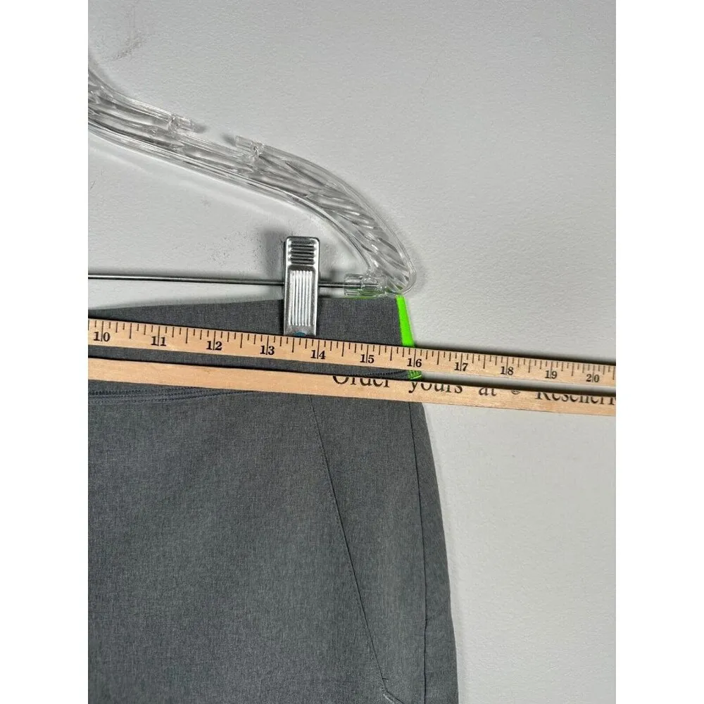 RLX Ralph Lauren Medium Skort Gray Lime Green Mini Tennis Pull On Stretch - Image 10