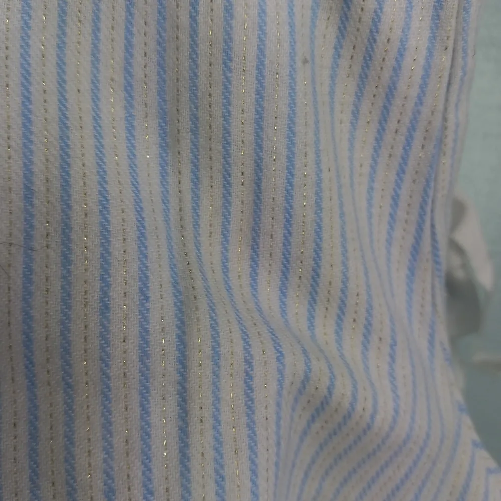 J. Crew M Subtle Soft Striped Flannel Pajama Pants in Blue White - Image 10
