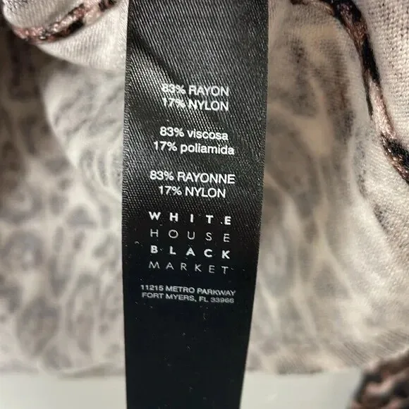 White House Black Market Leopard Print Sweater - Image 4