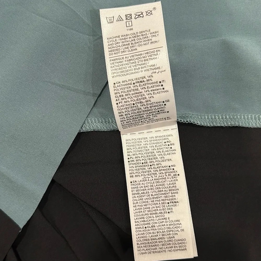 Athleta Swing Forward Pleated Racerback Tank Top Sleeveless Teal Shirt Size XS - Image 6