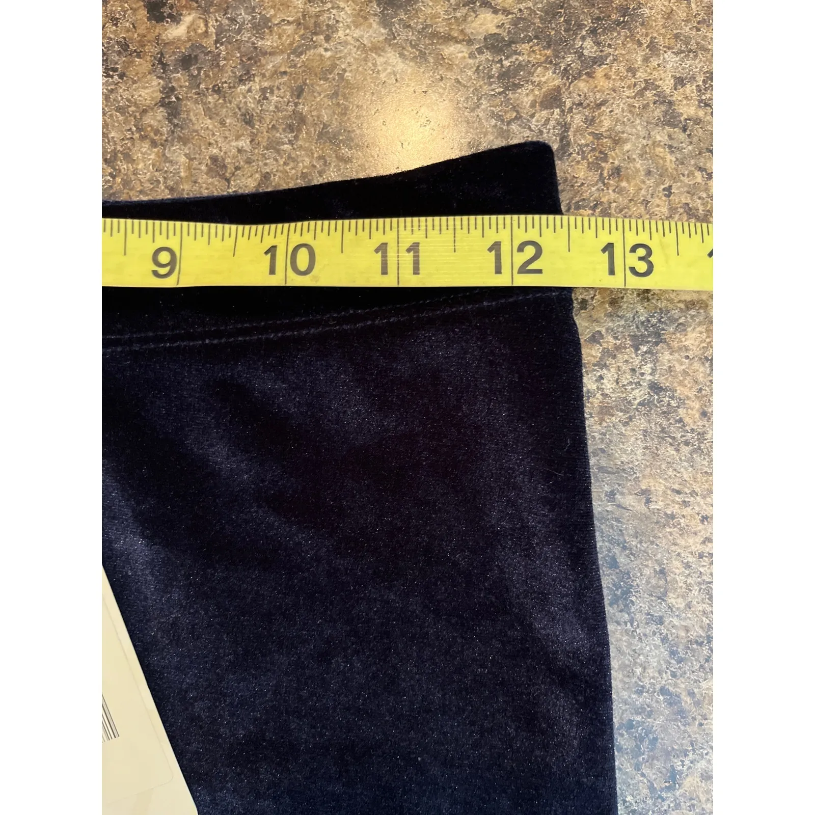 Fabletics NEW Emma Velour Leggings Small High Waist Dark Blue - Image 6