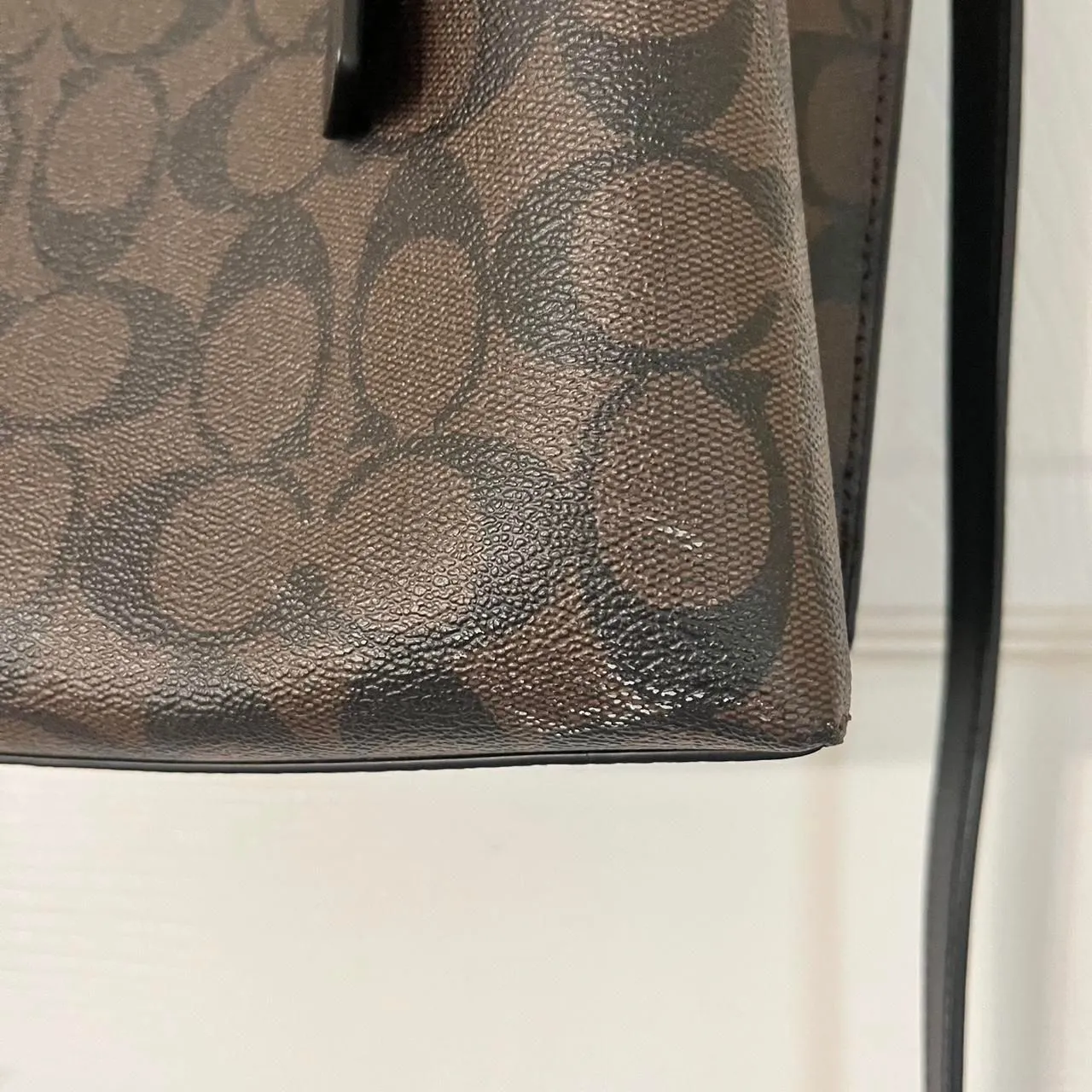 Coach Brown and Black Purse - Image 2