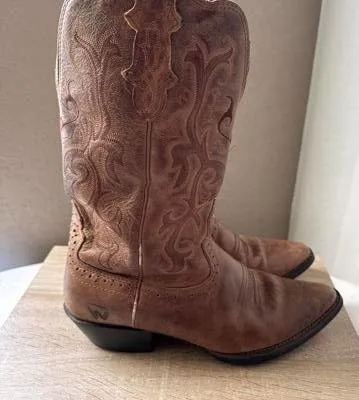 Justin Women's Puma Cowhide Western Boots - 8B - Image 12