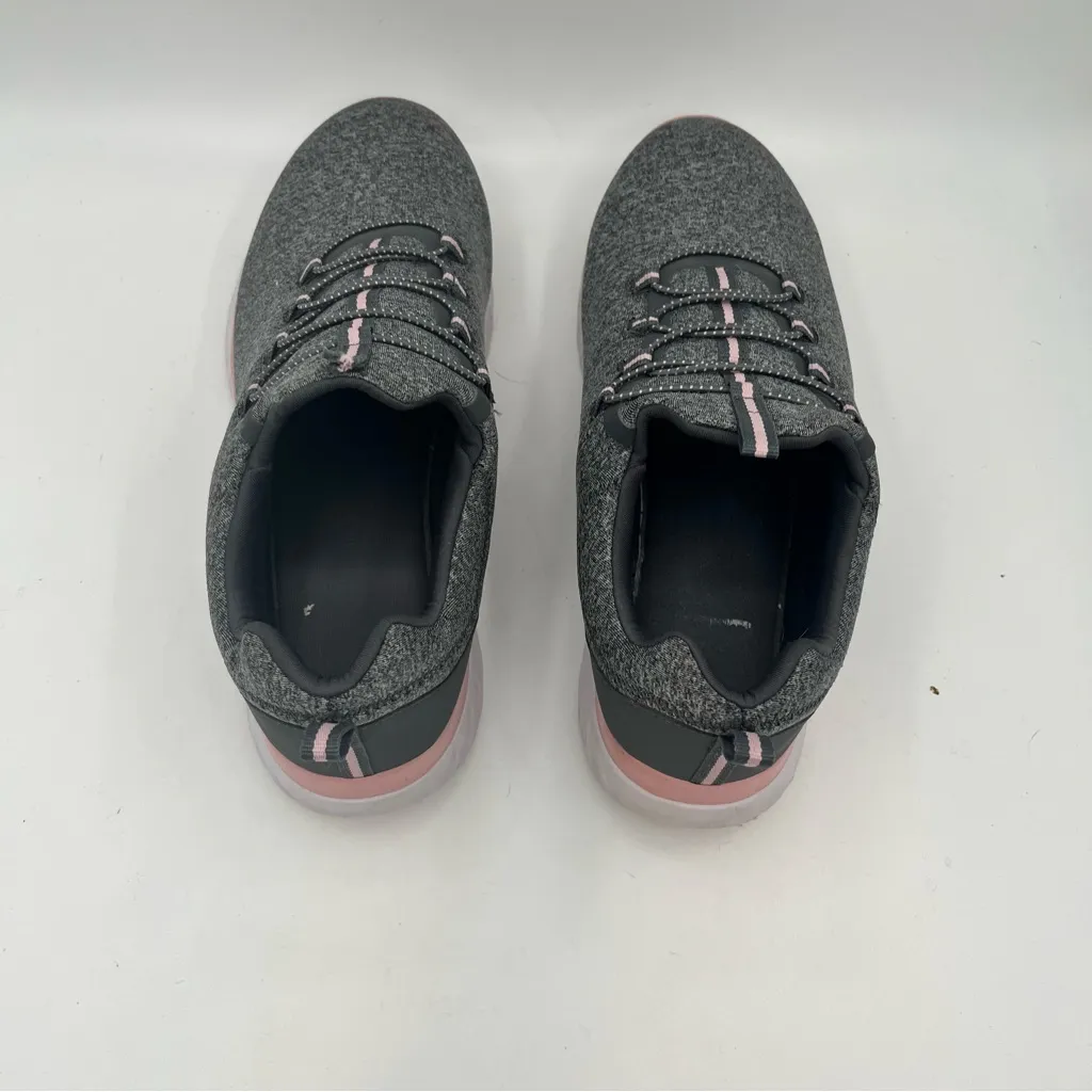 Women's Gray and Pink Sneakers Size 9.5 - Image 3