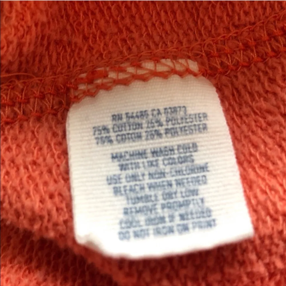 aerie peace orange distressed hooded sweat… - Image 6