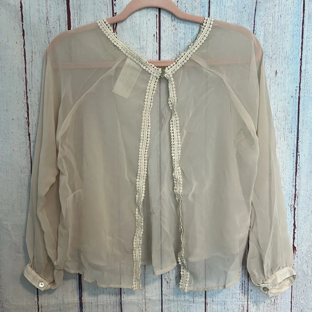 NWOT Free People Lacy Sheer Top - Image 6